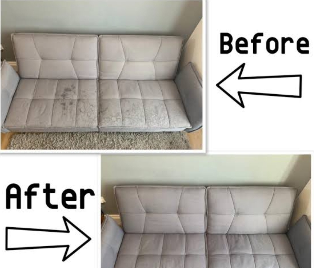 Clean sofa after RMT cleaning